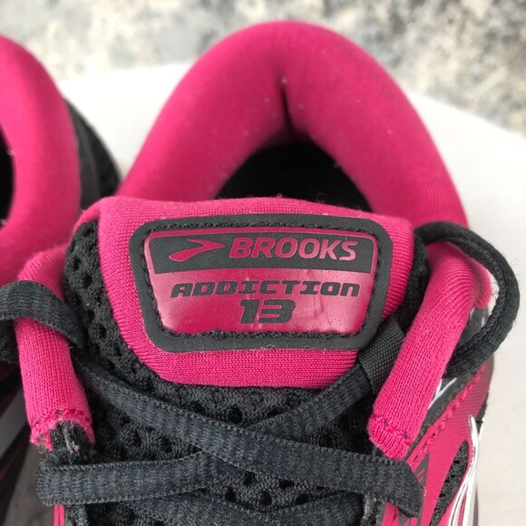 Brooks Women's Size 7.5 2A Addiction 13 Black Pink Running Sneakers 1202532A070 - Picture 5 of 13
